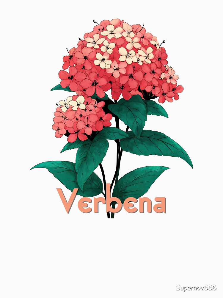 Verbena Botanical Elegance in Bloom by ForeverPrintsOK