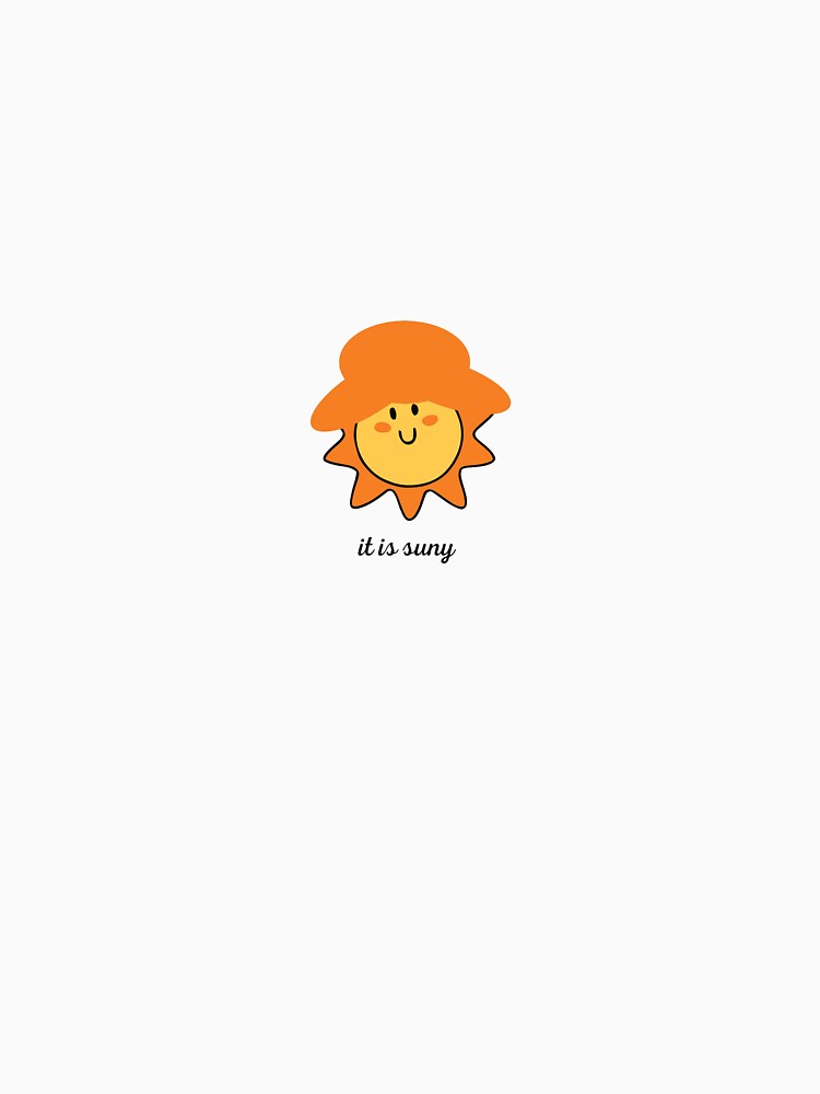 Cute Sunny Sun Cartoon with Hat – Funny Kawaii Weather Illustration by JustDooo