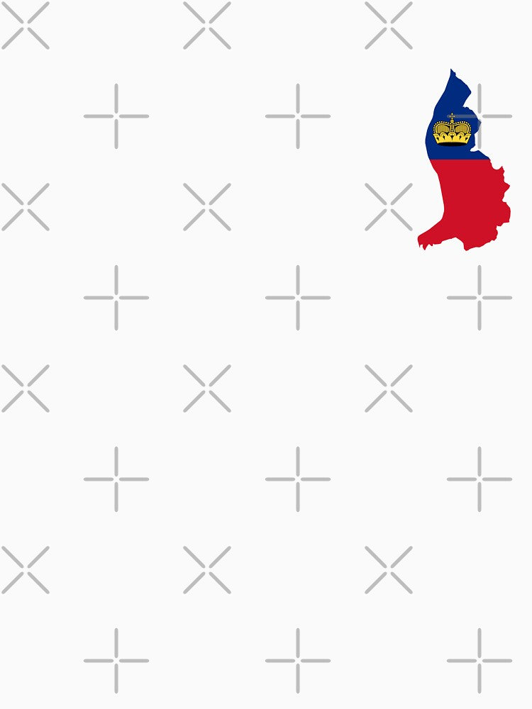 Flag Map of Liechtenstein by feether-store