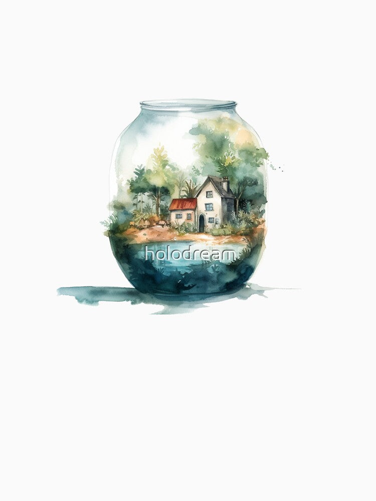 A terrarium lake view by holodream