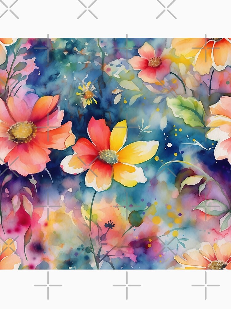 Springtime Floral Blooms 35 : Watercolor Floral Seamless Pattern for DIY Crafts and Home Decor by Shadi Rosenow