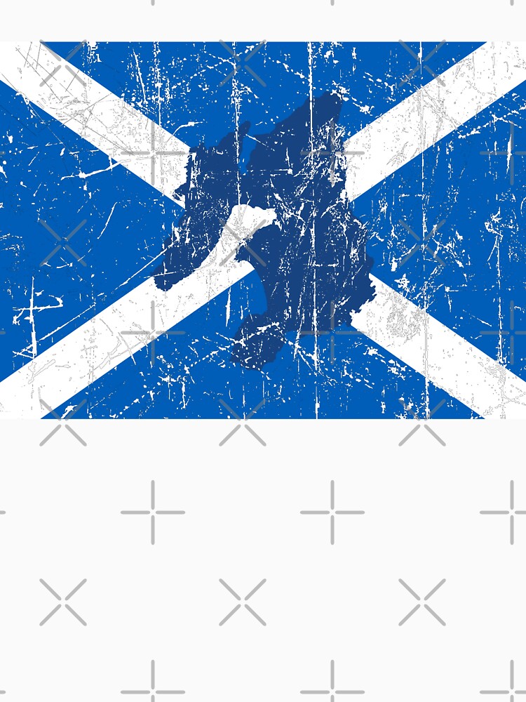 Islay on Scotland Flag - Distressed by isleheid