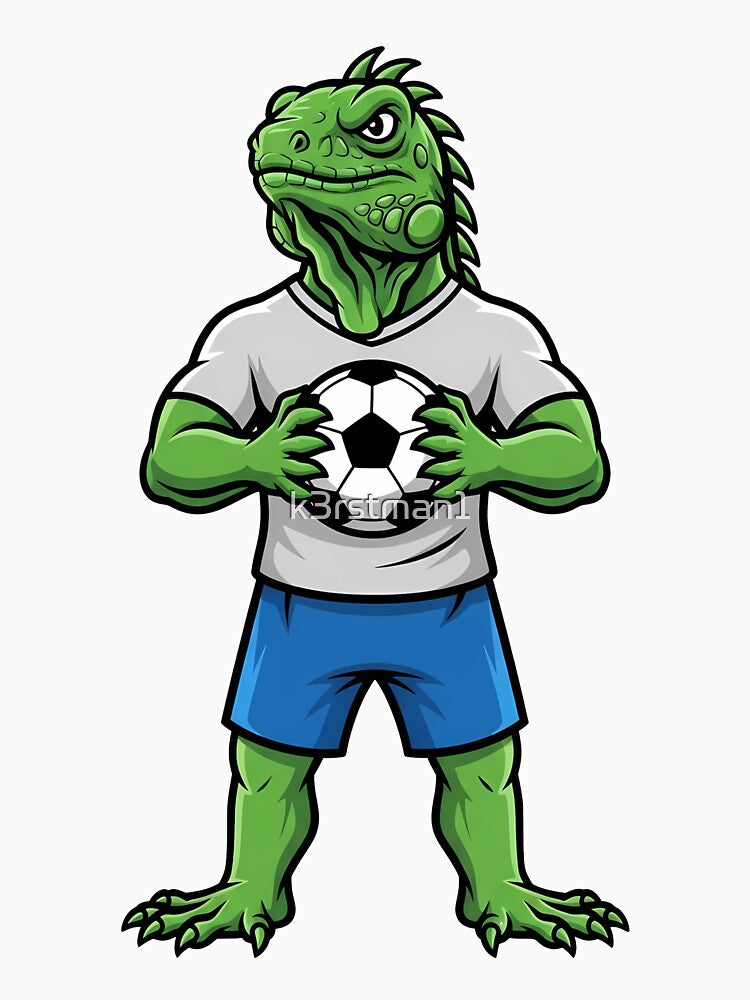 Iguana Soccer Mascot Football Sports by k3rstman1