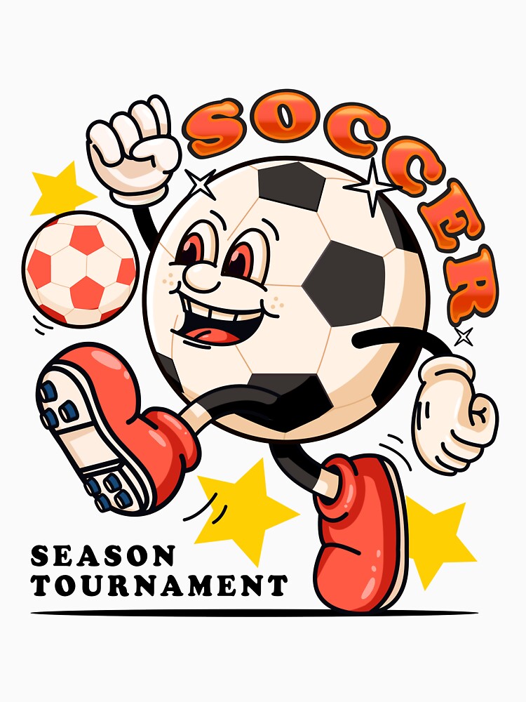 Soccer, retro soccer mascot character by Kevyn Adha