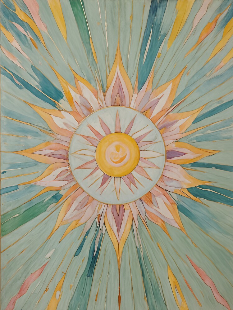 Pastel Rainbow Sun no1 by Lizetteh
