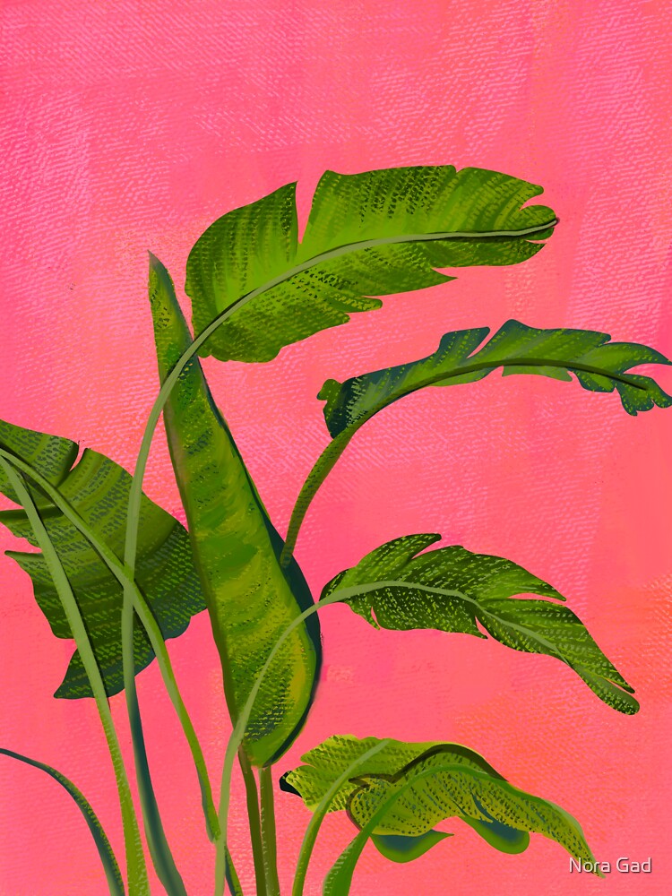 Tropical leaves by Nora Gad