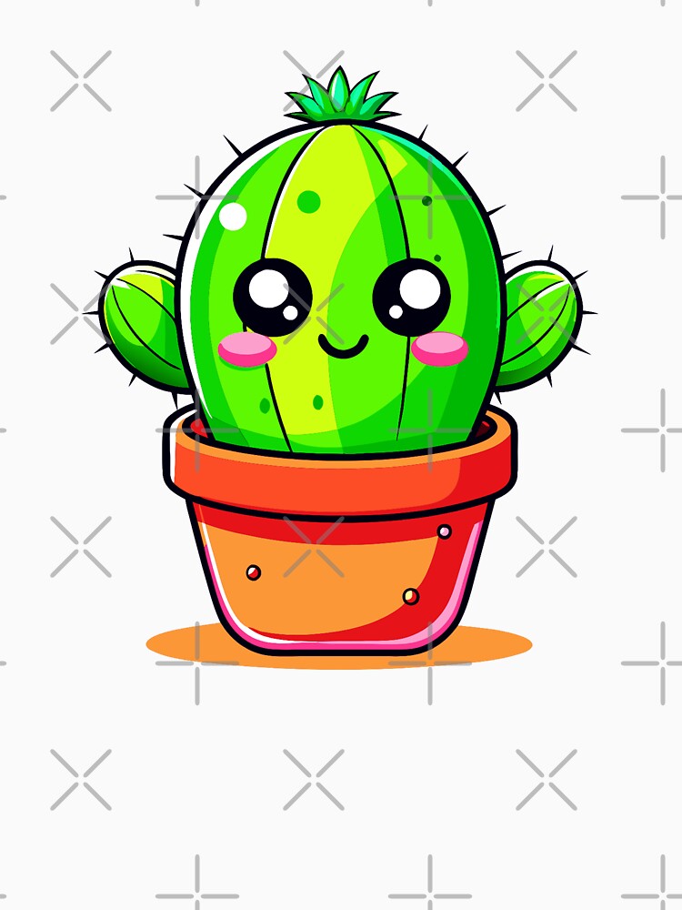 Kawaii Cactus cute cartoon style by 1081900shop