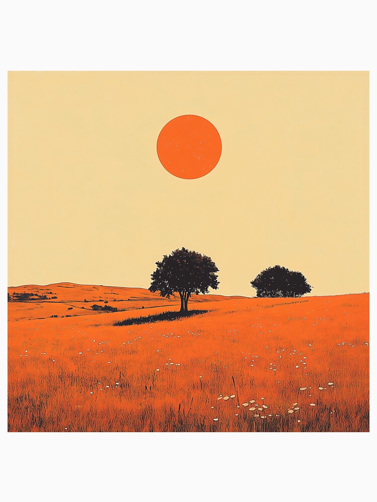 Copy of  Sunset in a grass field by Zen Lael