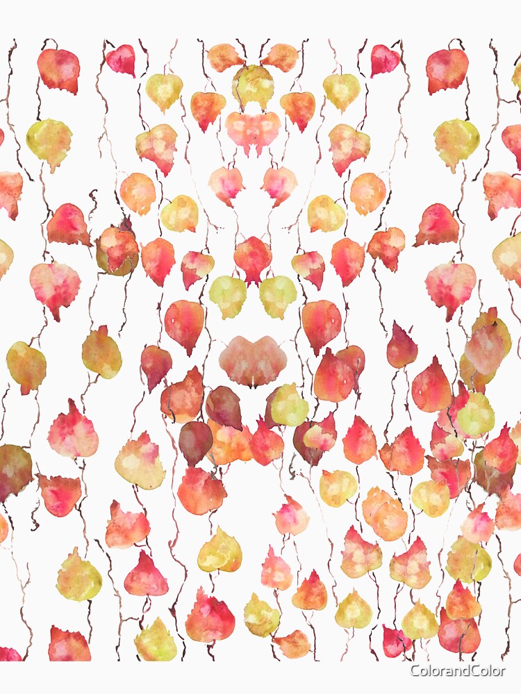 red orange yellow crimson glory vine leaves by ColorandColor