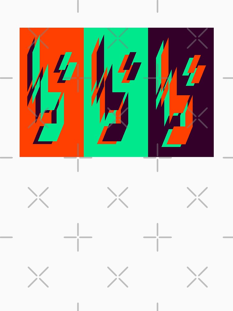 bbb (Orange, Mint, Black) by LowResDesigns