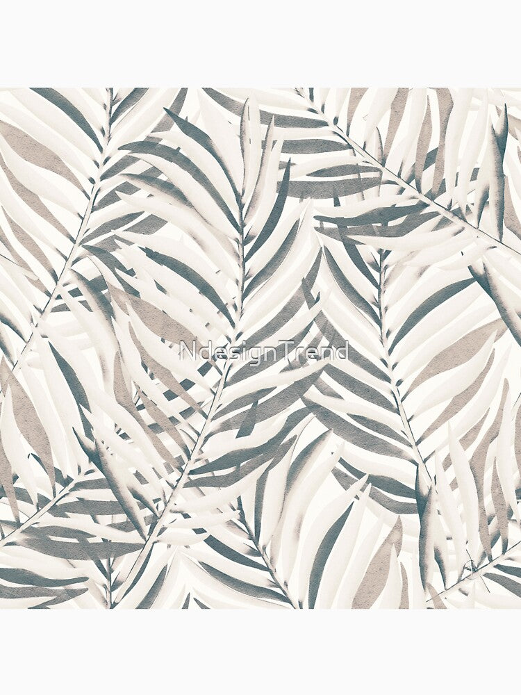 Neutral Palm Leaves Aesthetic by NdesignTrend