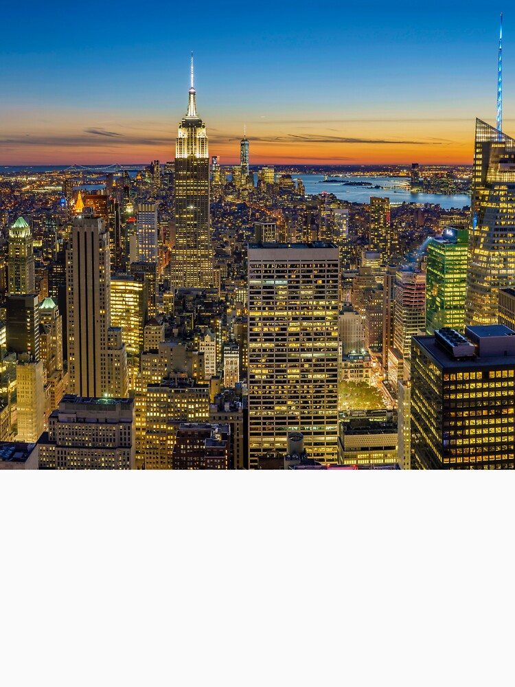 New York City Sunset Skyline by newburyboutique