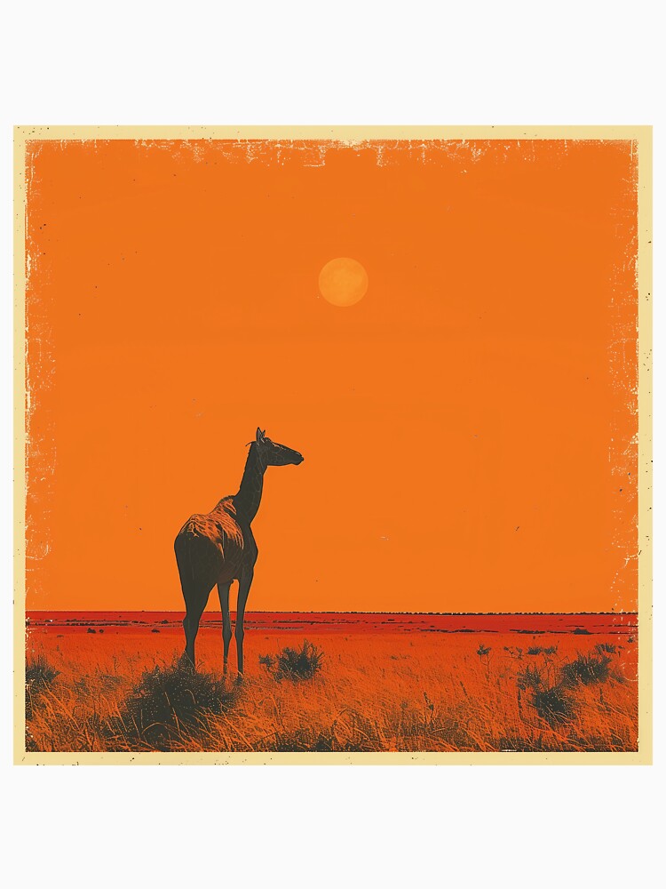 Giraffe at sunset on the safari by Zen Lael