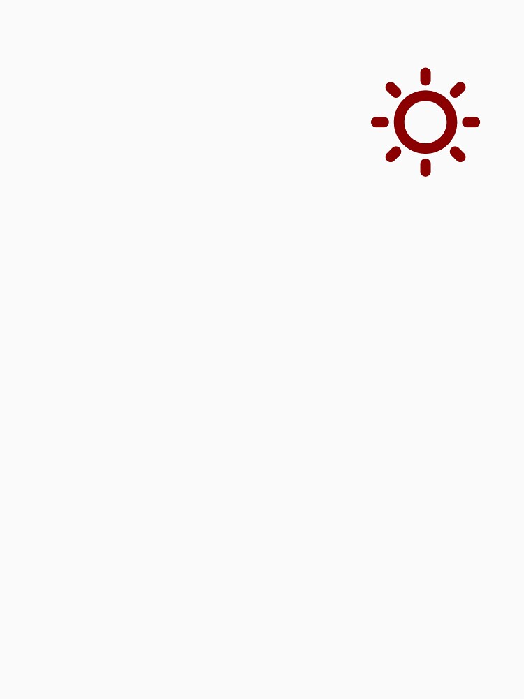 MINMALIST SUN (DARK RED) by Top10Designs