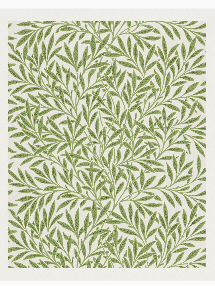 Green Botanical Leaf Print by newburyboutique