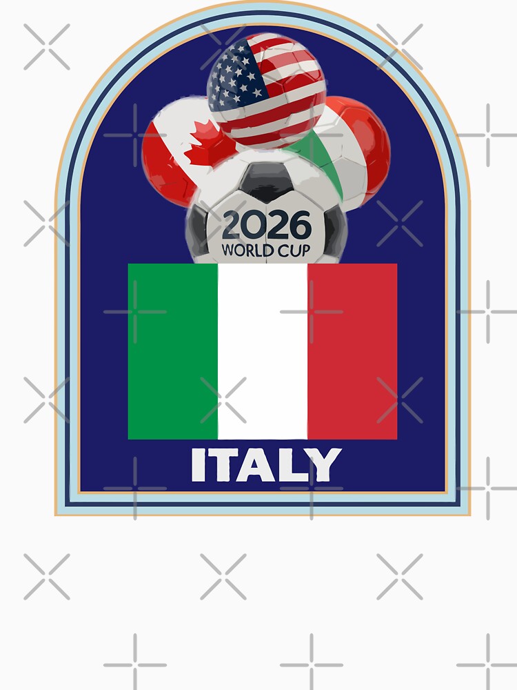 Italy 2026 Soccer T-shirt by benchpod47