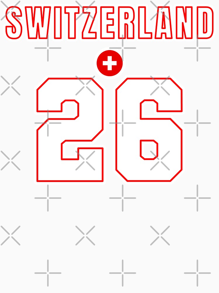 Switzerland 26 Football Shirt Style Design – Switzerland National Team Apparel by The Hairy Melon