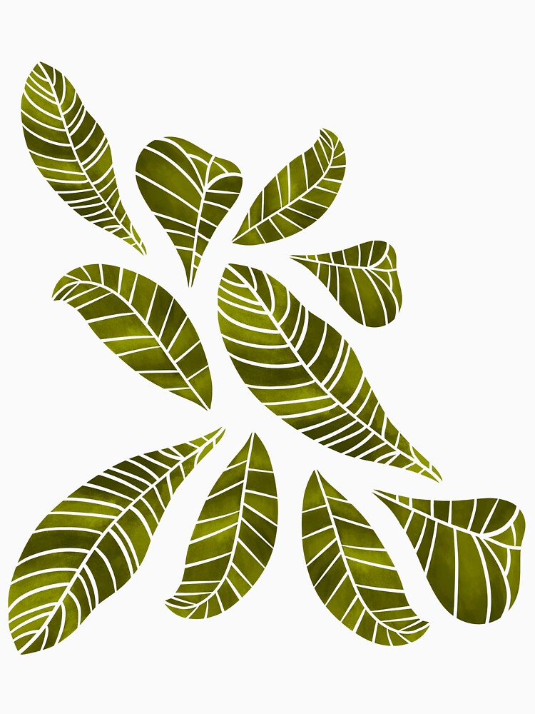 Olive Maui Leaves by artsylyons