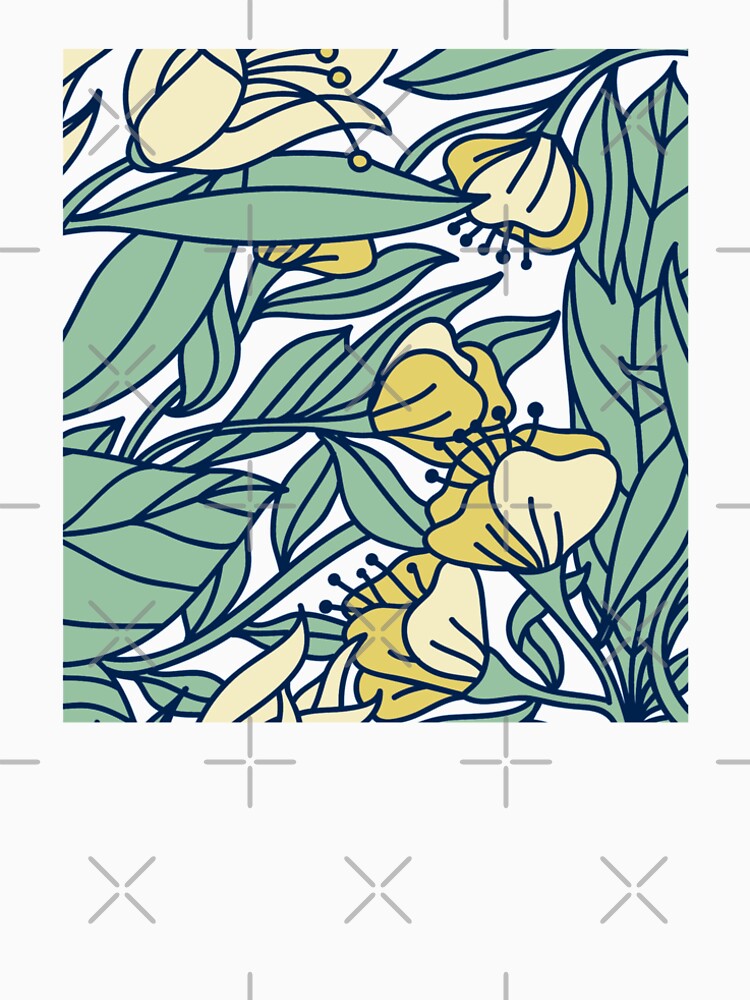 Beautiful Yellow Bold Floral Print by Dollfacedesign