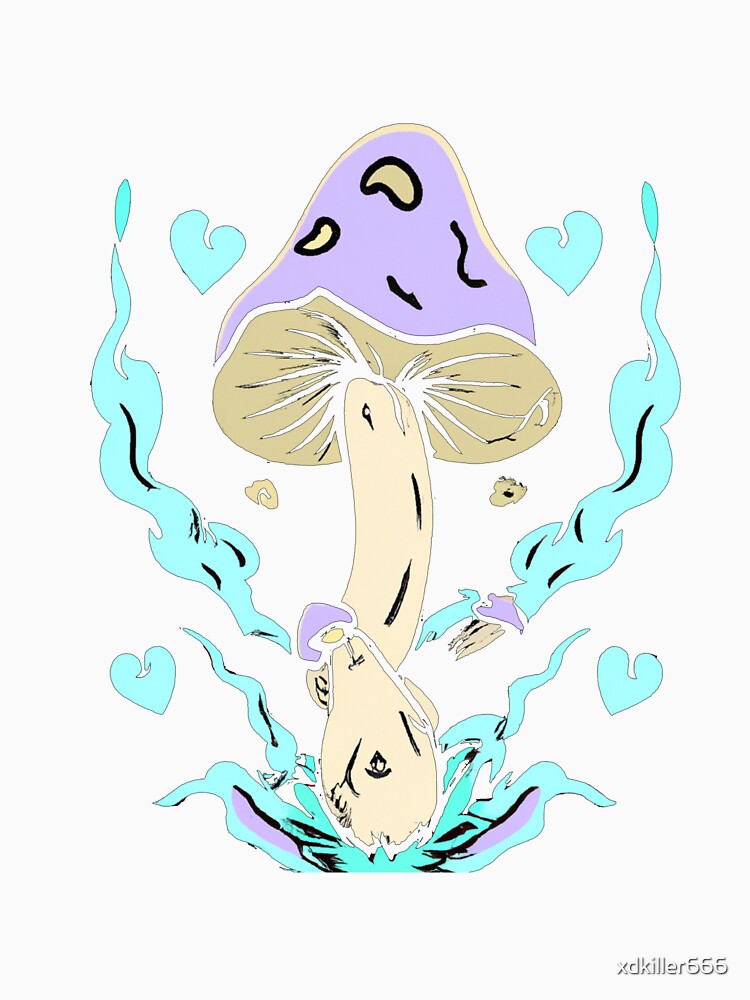 Mushroom Blue Heart by xdkiller666