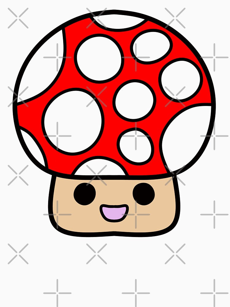 Cute Smiling Red Mushroom by MrsCreative1
