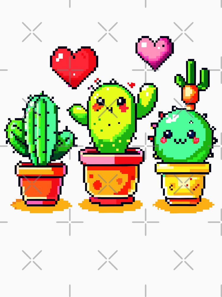 8-bit pixel Cactus cute cartoon style by 1081900shop