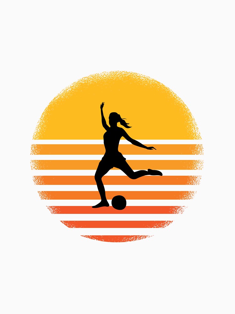 Vintage soccer woman women soccer by Imutobi