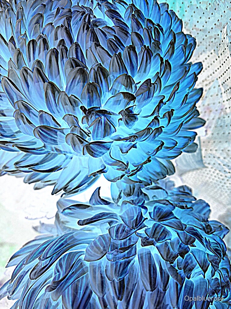 BLUE FLOWER POWER VINTAGE SHABBY CHIC  STYLE by Opalbluerose