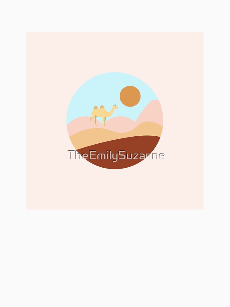 Pink Desert W/ Camel by TheEmilySuzanne