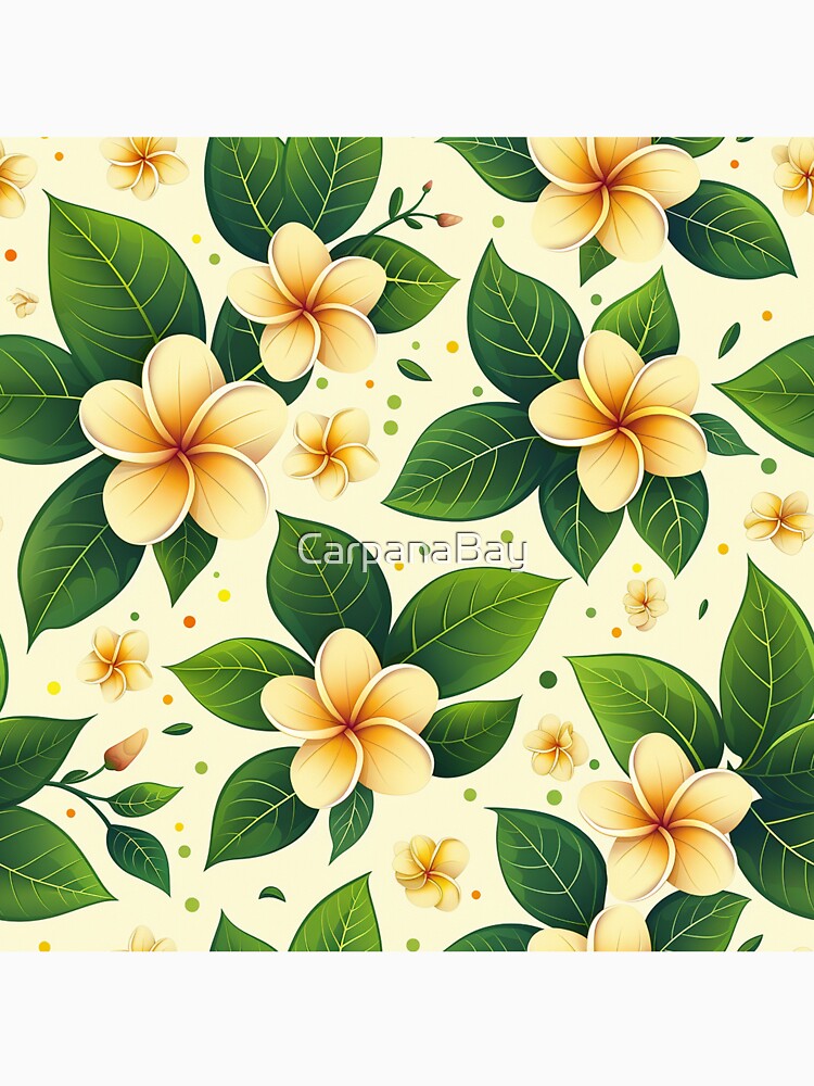 Tropical Plumeria Flowers Hawaii Island Tropics Floral by CarpanaBay