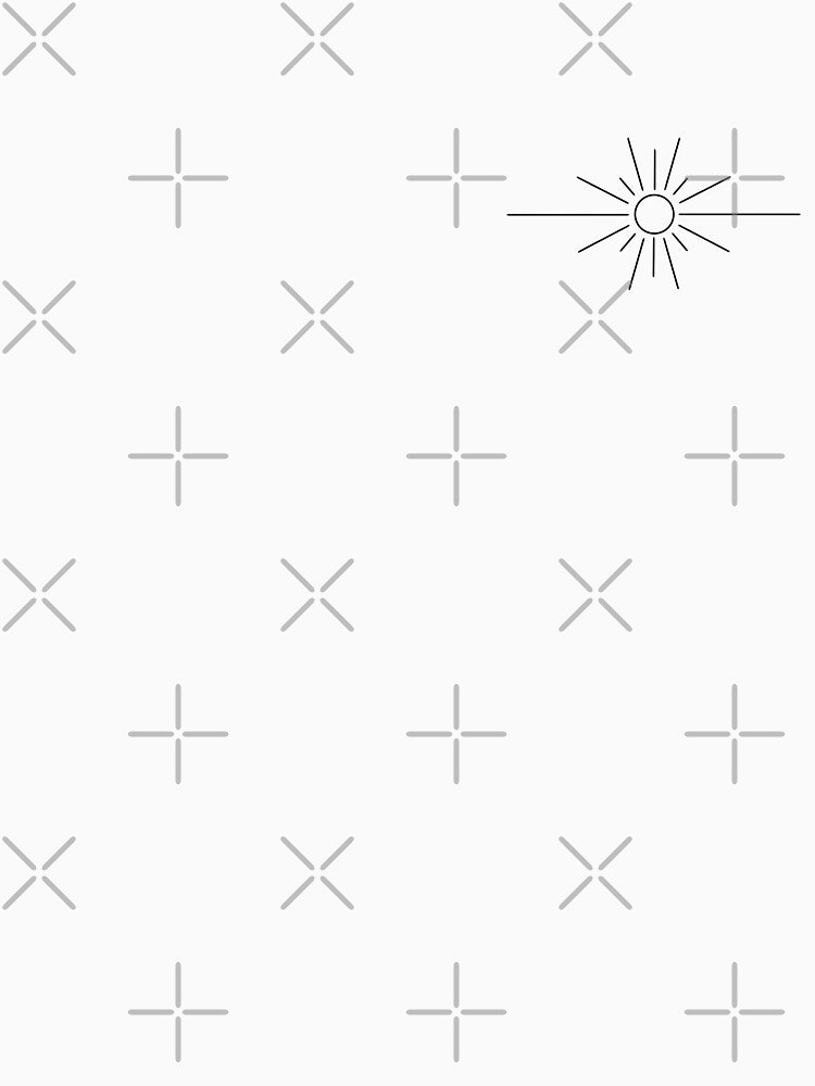 Minimalist Sun (Black - Small) – Radiant Line Art Design by TummysEmporium