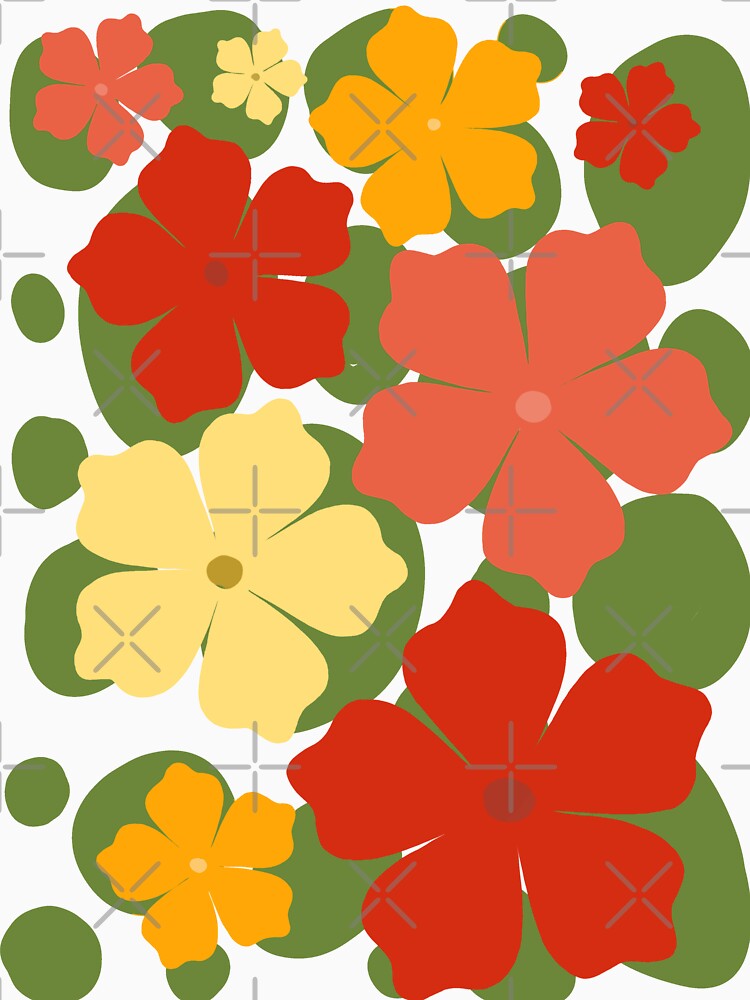 Tropical flowers design by Sanaura