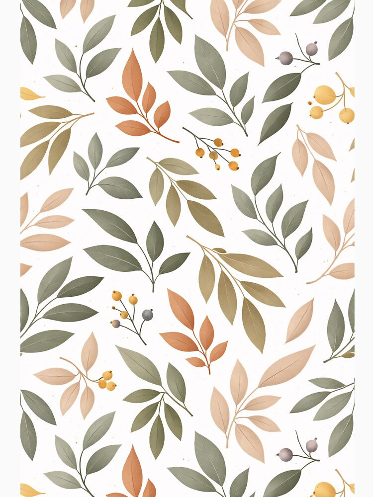 Minimalist Botanical Pattern – Modern Leaf Design5 by DrizzyV
