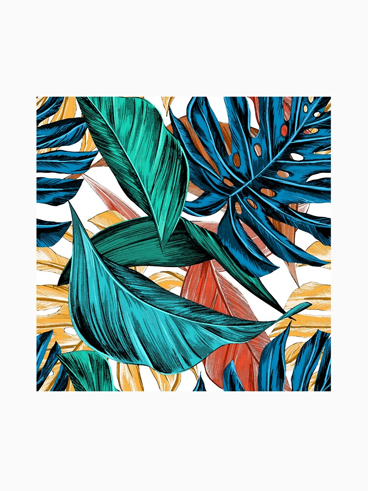 Blue-ish palm leaves by adiosmillet