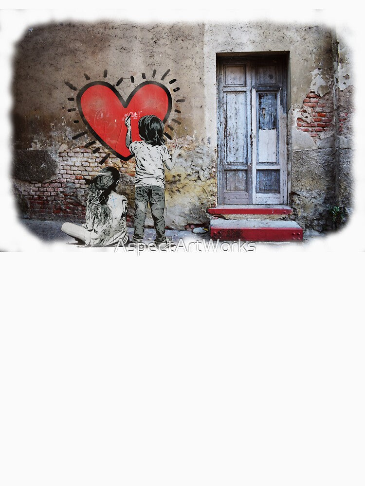 Banksy Style Wall Mural by AspectArtWorks