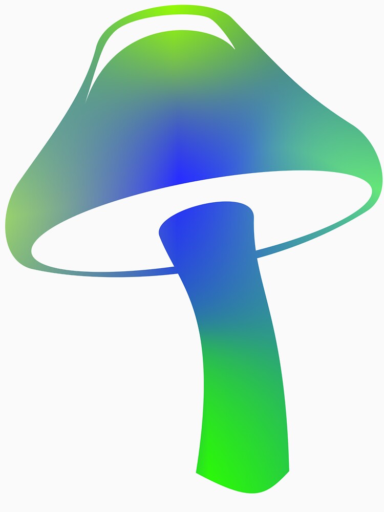 Large Blue and Green Mushroom by Risa-C