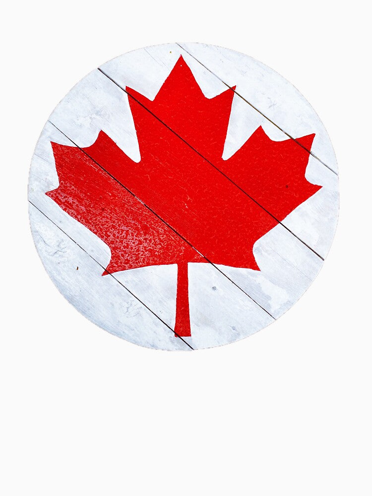 Canadian Maple Leaf Illustration - Be Proud - Show your Red and White Maple Leaf by Roxane Bay