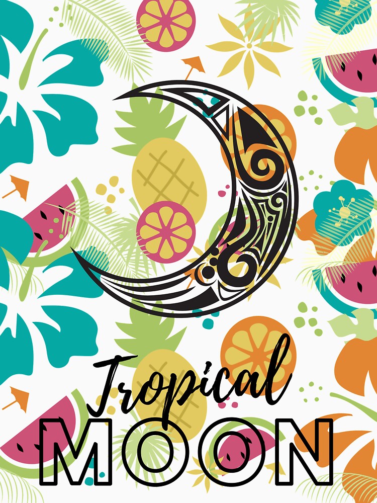 Tropical Moon Colorful by kyds
