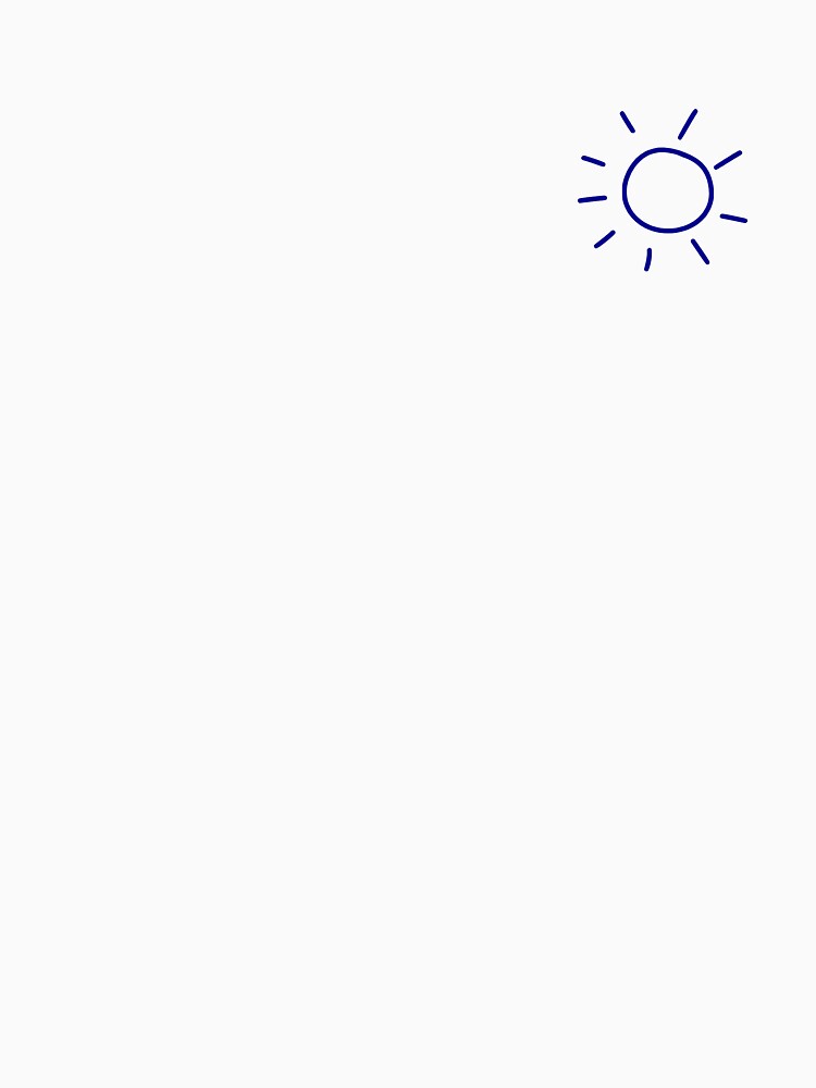 SIMPLE SUN (DARK BLUE) by Top10Designs