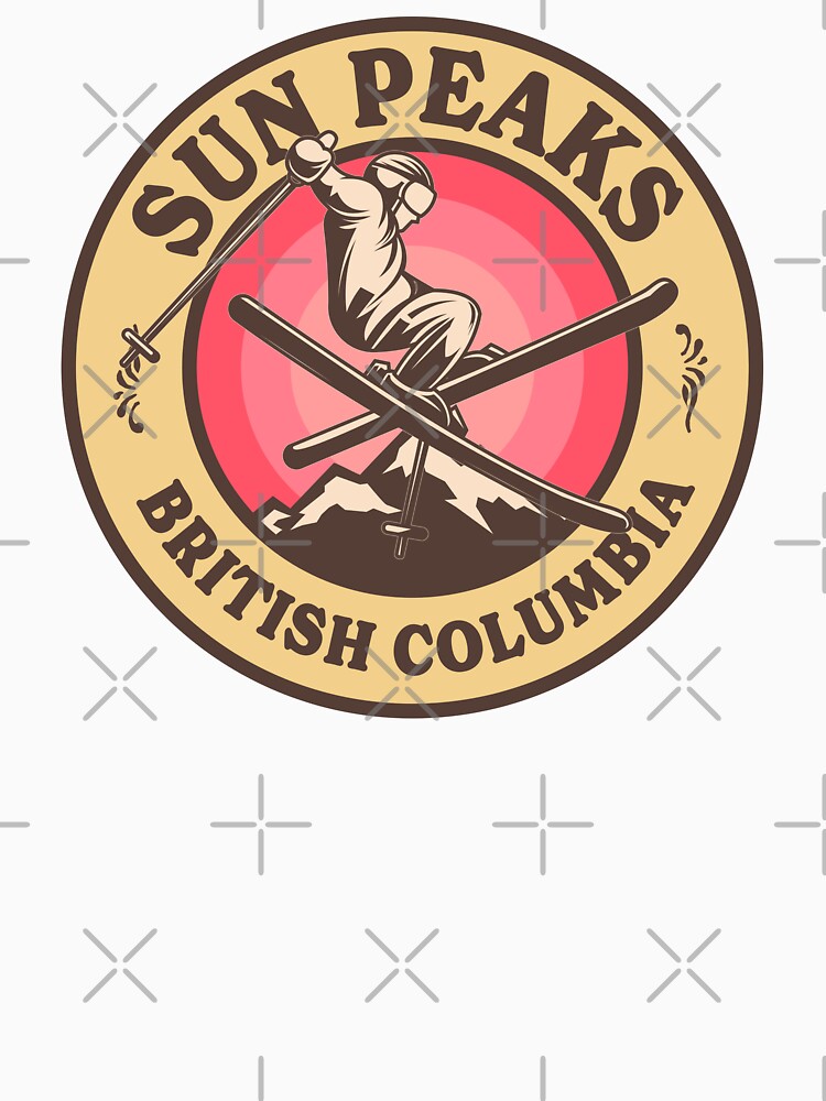 Sun Peaks BC Ski Retro Badge by modeoftravel