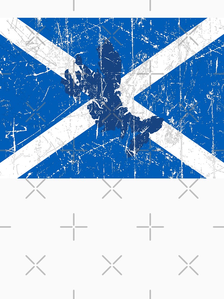 Skye on Scotland Flag - Distressed by isleheid