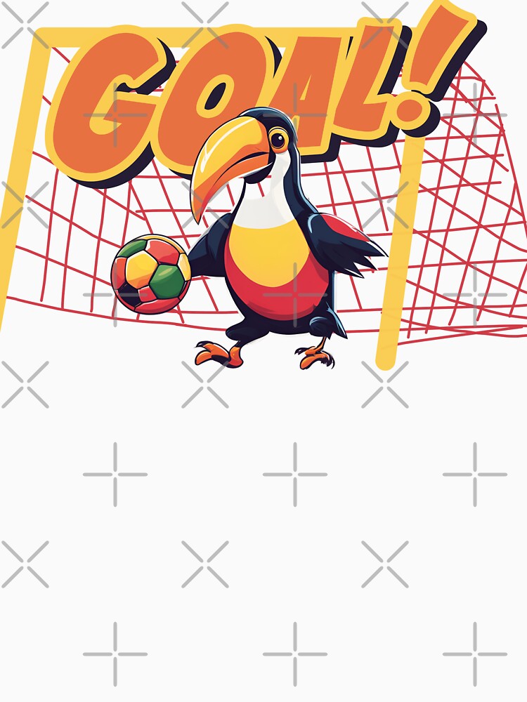 soccer loving toucan by Yeyishop