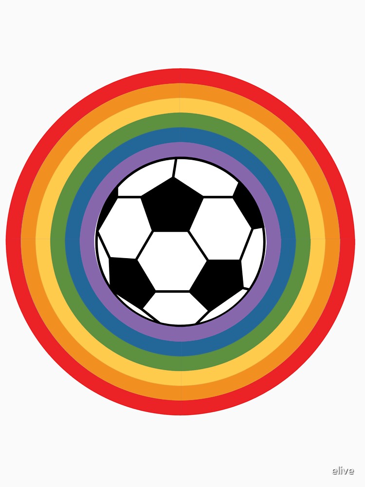 soccer ball and rainbow by elive