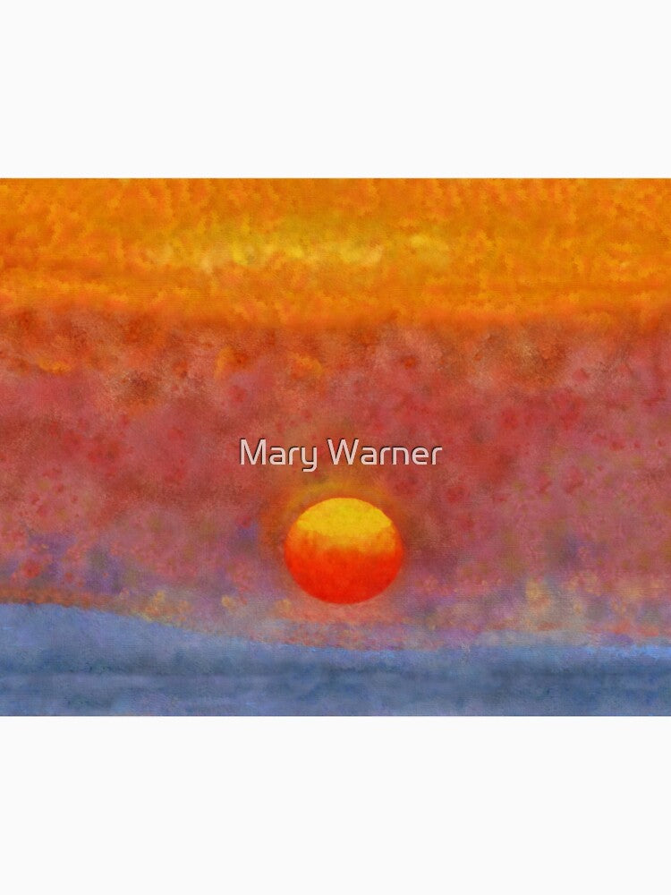 Red Ball of Setting Sun by mhwarner