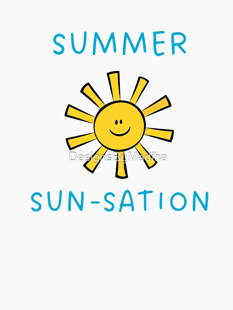 Cute summer sun smiling and happy summer sensation by DesignsByMadiha