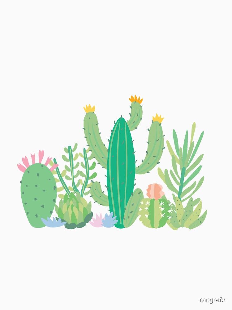 summer cool pastel cactus collection 5 by rangrafx