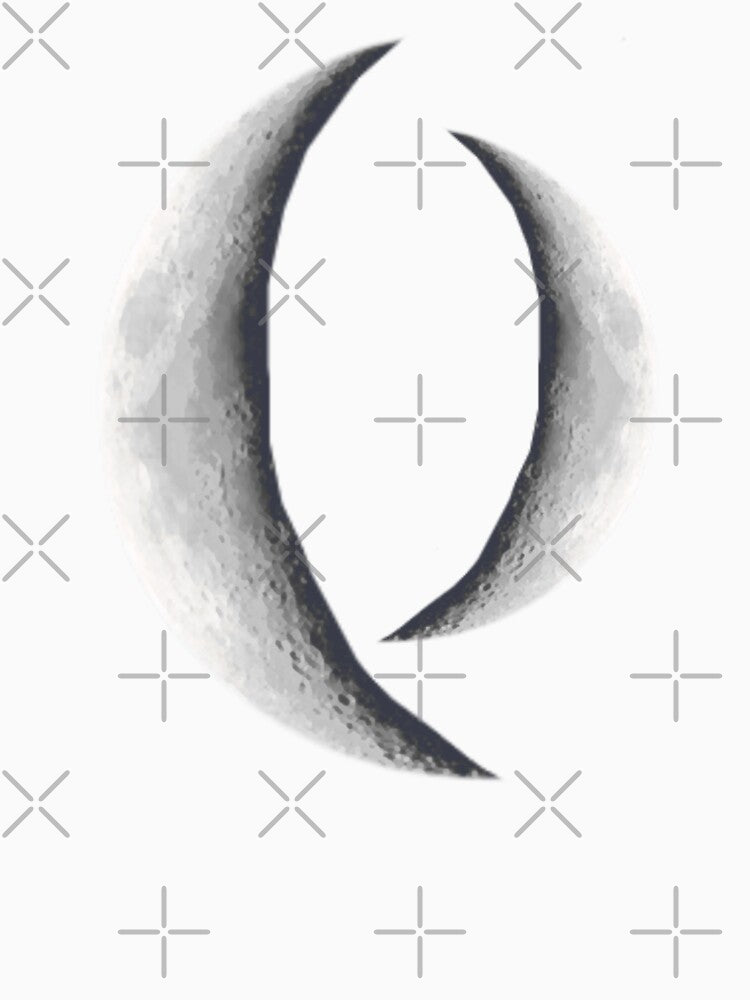 Crescent moon digital print by dcrc