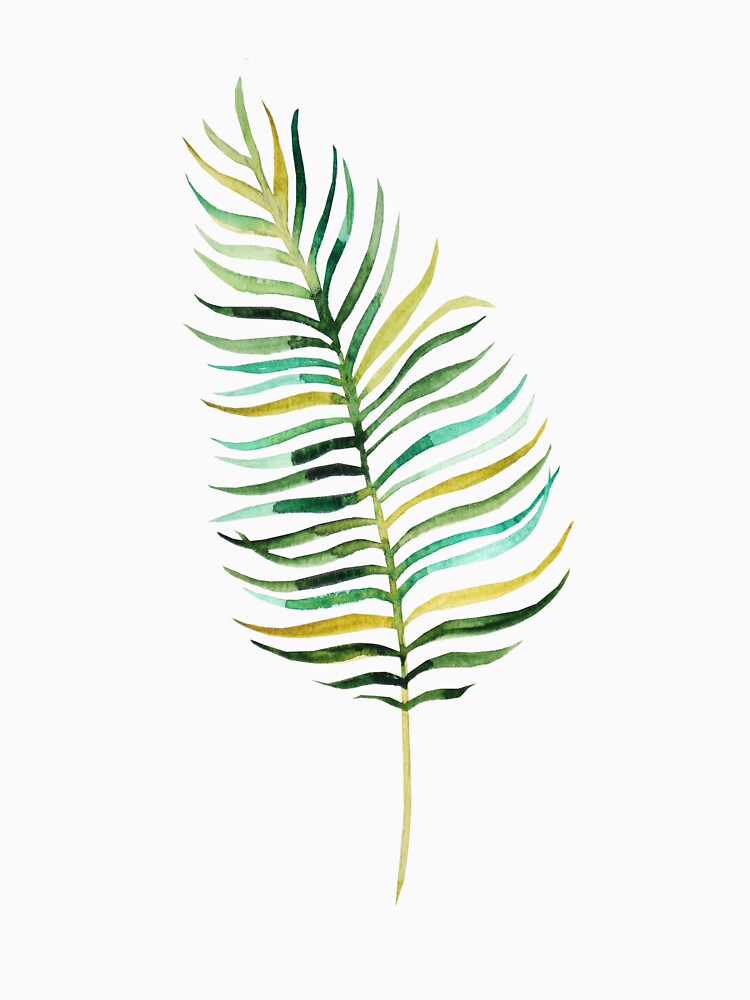 tropical water color leaves by supervibesonly