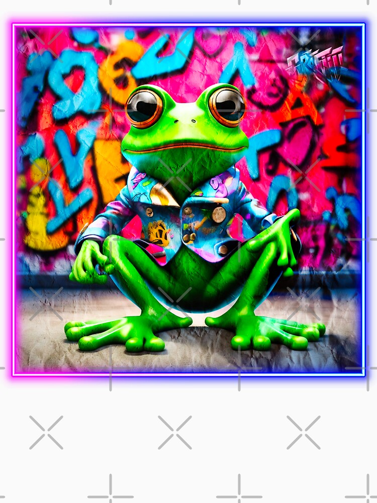 Graffiti style frog by Drone-tees