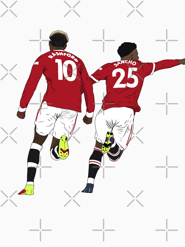 Jadon Sancho Marcus Rashford Goal Celebration by Hevding